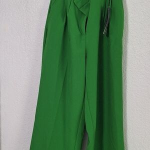 Piombo Green Straight Leg Pants